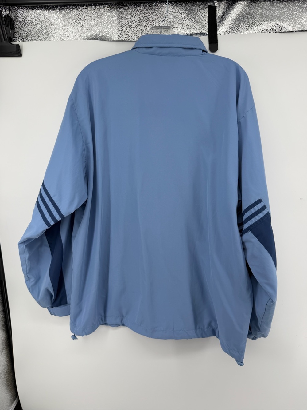 Adidas Blockette Y2K Retro 90s Streetwear Sporty Light Blue Track Suit Set SzL - Picture 5 of 16